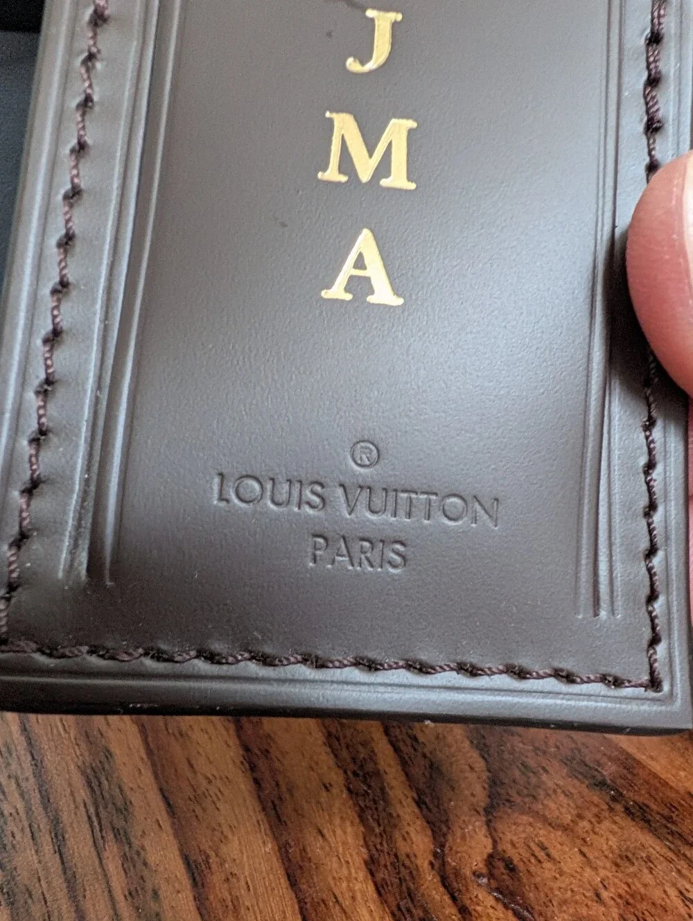 Louis Vuitton Monogram Leather Luggage Tags Duo JMA